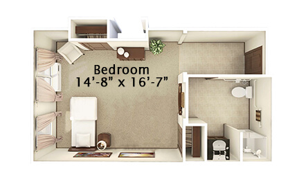 TWM ALVARO Studio 401 sq ft AL